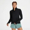 1/2 Zip-black